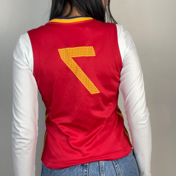 S- Y2k 2004 Woman’s Spain Adidas Football Jersey - Picture 2 of 5